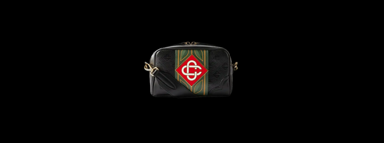 Designer black leather bag from the Accessories Collection, perfect for men’s everyday style