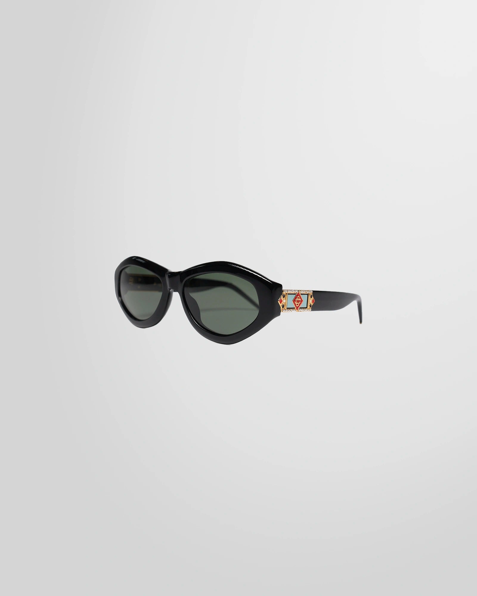 Casablanca Black Monogram Sunglasses