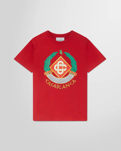 Casablanca Casa Crest Red T-Shirt 