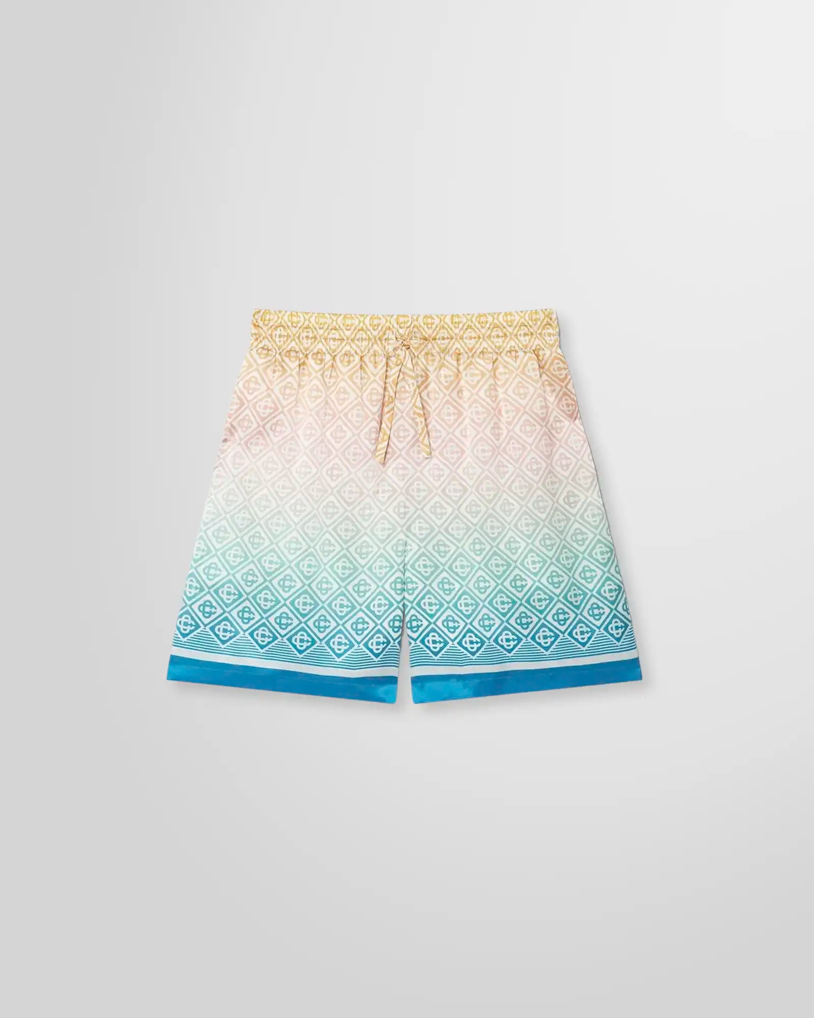 Casablanca Gradient Monogram Silk Shorts