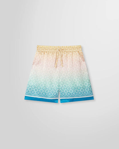 Casablanca Gradient Monogram Silk Shorts