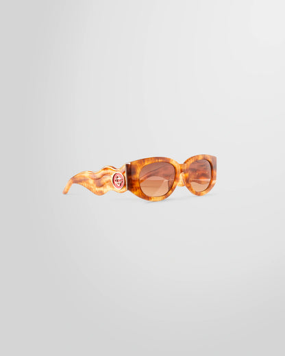 Casablanca Gold & Brown Sunglasses