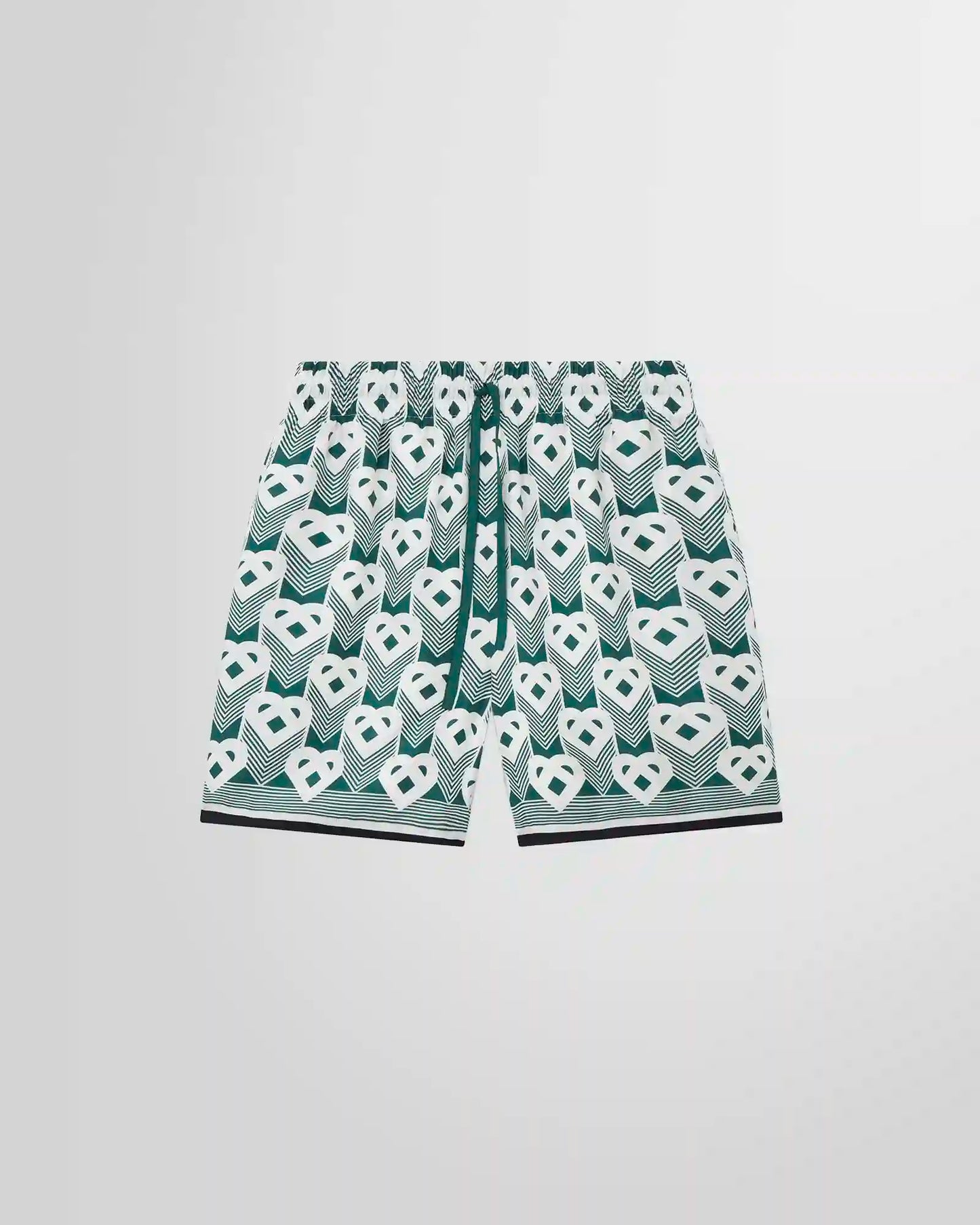 Casablanca Heart Monogram Swim Trunks