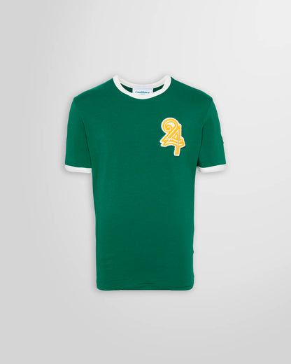 Casablanca Numeral Ringer Green T-shirt