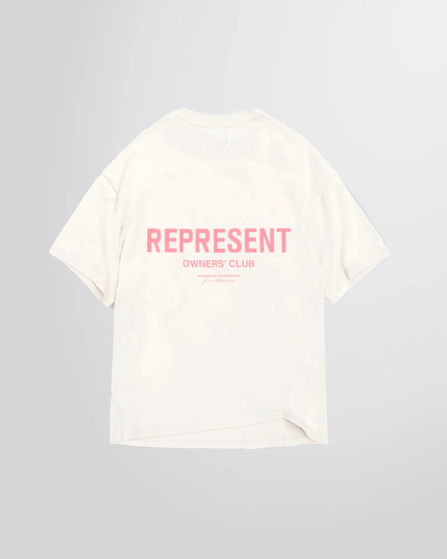 Represent Owners Club White T-Shirt with bubblegum logo printed