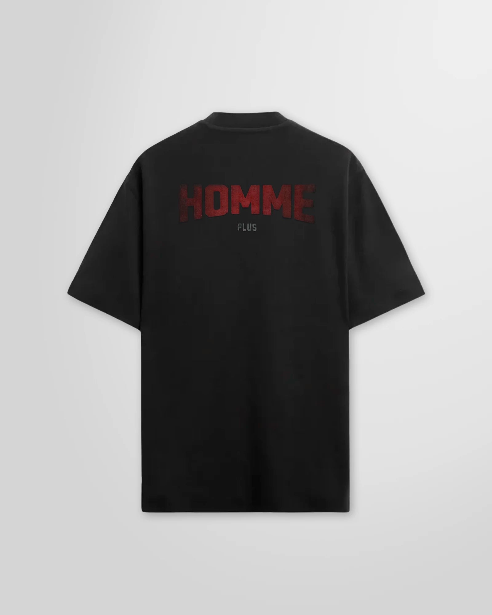 Black T-shirt with initial print on the back by Not Guilty Homme