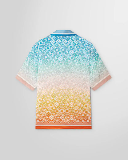 Casablanca gradient monogram silk shirt back view