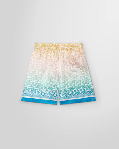 Casablanca gradient monogram silk shorts back view